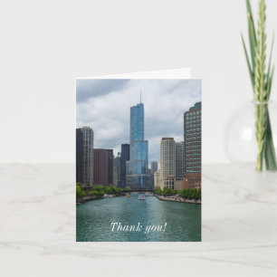 Trump Tower Chicago River Carte de remerciements