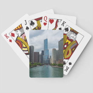 Trump Tower Chicago River Playing Cards