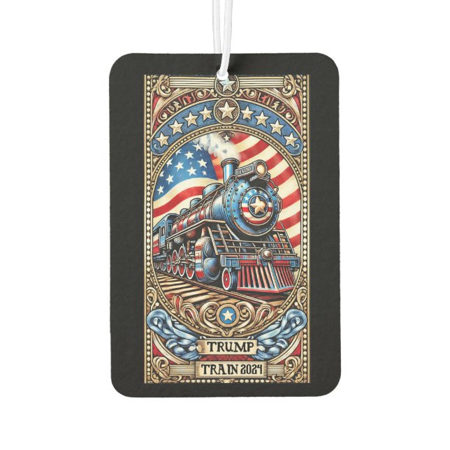 Trump Train 2024 Air Freshener (Back)