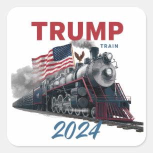 Trump Train 2024 Square Sticker