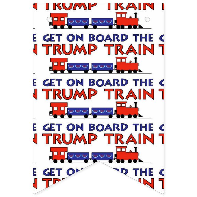 TRUMP TRAIN BUNTING FLAGS (First Flag)