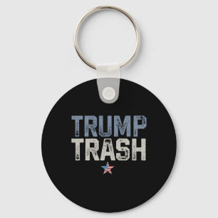 Trump Trash 2024 Garge For Trump Proud Mega Garge  Keychain