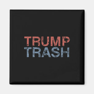 Trump Trash 2025 Retro Grunge Vintage Garbyge For Magnet