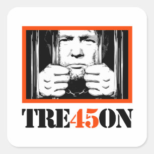 Trump Tre45on Square Sticker