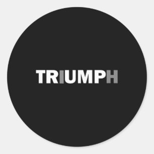 Trump Triumph Patriotic Shirt  Classic Round Sticker