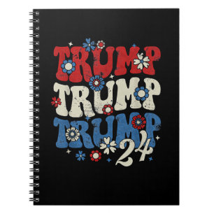 Trump Trump Trump 2024 Retro  Notebook