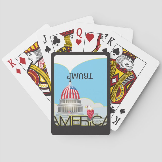 TRUMP Trumpet & Capitol Playing Cards (Back)