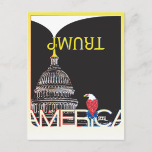 TRUMP Trumpet & Capitol Postcard