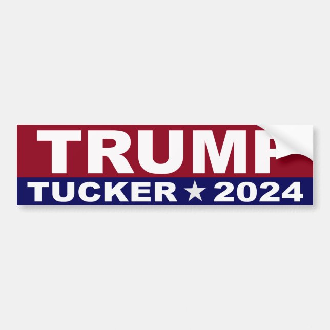 Trump Tucker 2024 Bumper Sticker (Front)