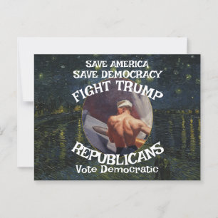 Trump Urine Party Putin Pee Republican White House Postcard