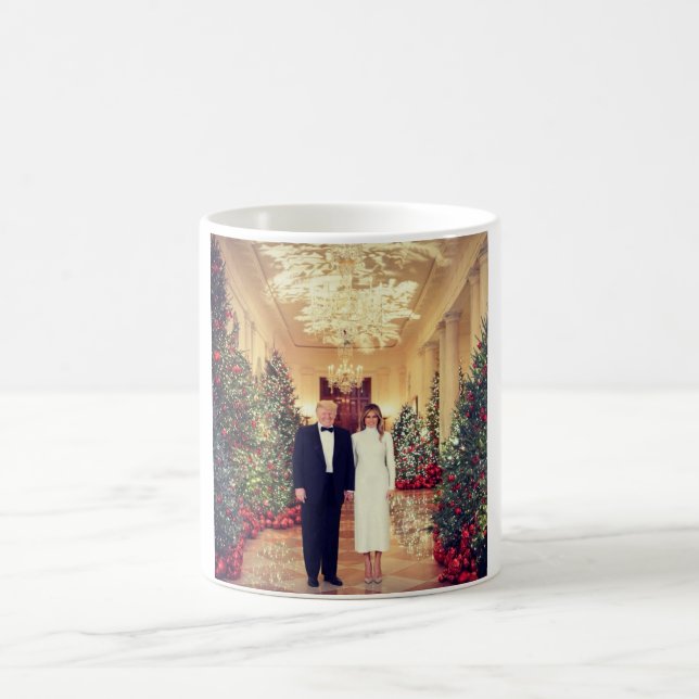 Trump US President White House Christmas  Coffee Mug (Center)