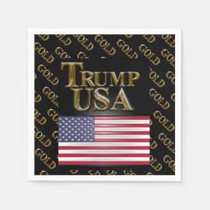 TRUMP USA GOLD NAPKIN