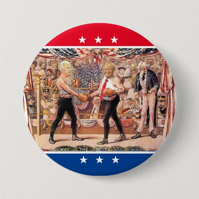 Trump v. Biden 3 Inch Round Button (Front)