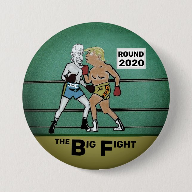 Trump V. Biden 3 Inch Round Button (Front)