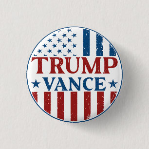 Trump Vance  1 Inch Round Button