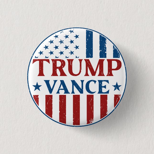 Trump Vance  1 Inch Round Button (Front)