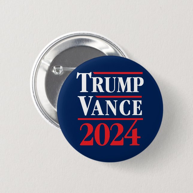Trump Vance 2024 2 Inch Round Button (Front & Back)