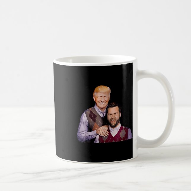 Trump Vance 2024 Brothers Funny Parody Trump J D V Coffee Mug (Right)