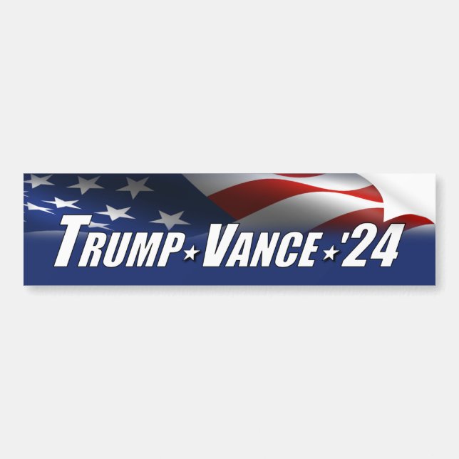 Trump Vance 2024 Bumper Sticker (Front)