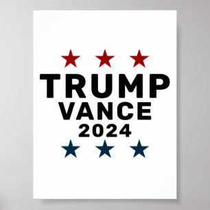 Trump Vance 2024 Classic Star Poster