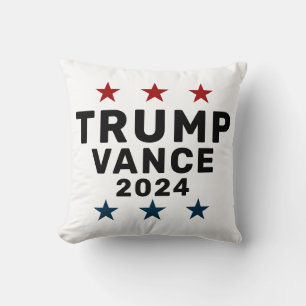 Trump Vance 2024 Classic Star Throw Pillow