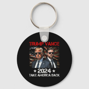 Trump Vance 2024 Donald Trump J.d. Vance Take Amer Keychain