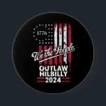 Trump Vance 2024 Donald Trump Outlaw Hillbilly  3 Inch Round Button<br><div class="desc">Trump Vance 2024 Donald Trump Outlaw Hillbilly</div>
