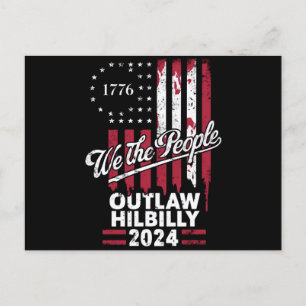 Trump Vance 2024 Donald Trump Outlaw Hillbilly Postcard