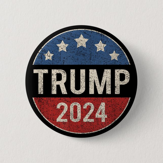 Trump Vance 2024 Election 2 Inch Round Button (Front)