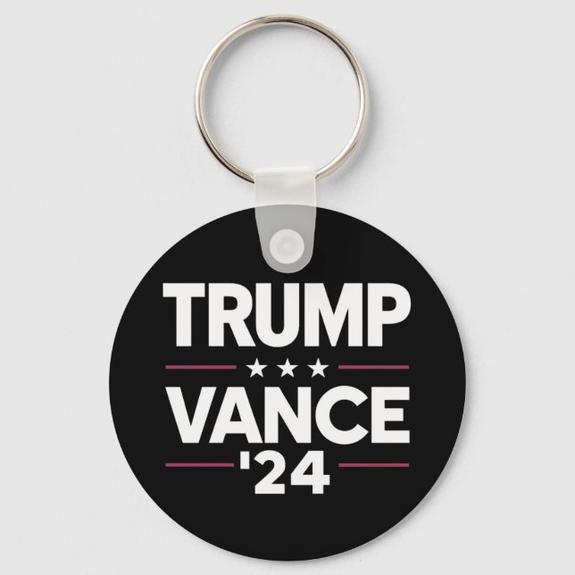 Trump Vance 2024 For President VP USA Election Keychain (Front)