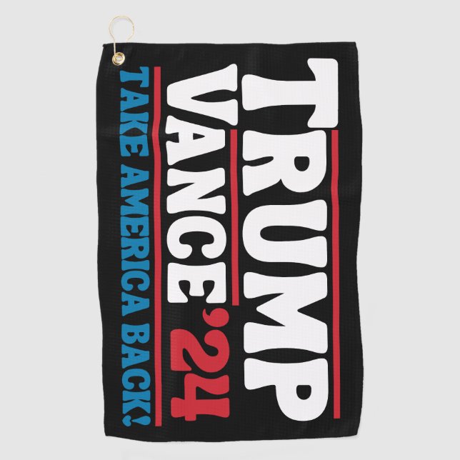 Trump Vance 2024 Golf Towel (Front)