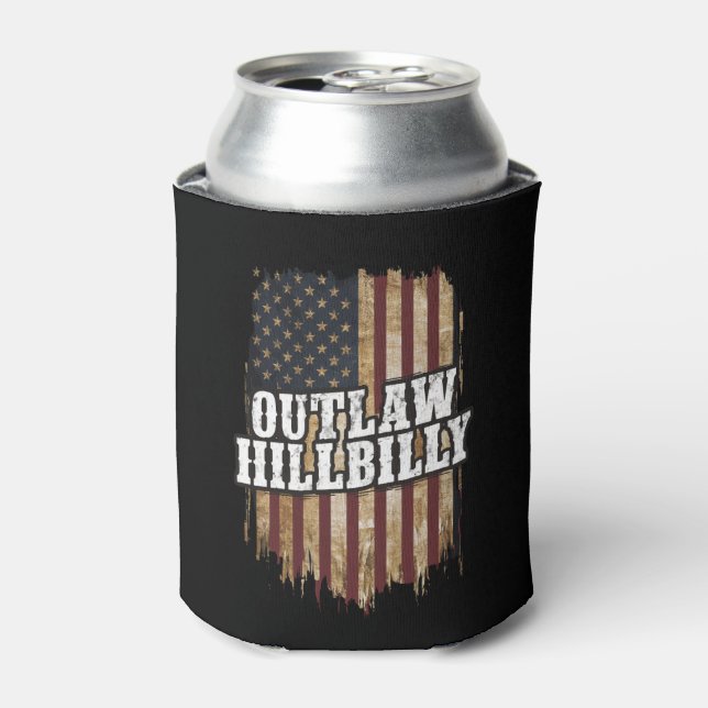 Trump Vance 2024 J.D. Vance Outlaw Hillbilly  Can Cooler (Can Front)
