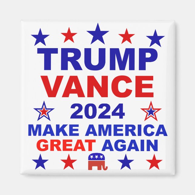 Trump Vance 2024 Magnet (Front)