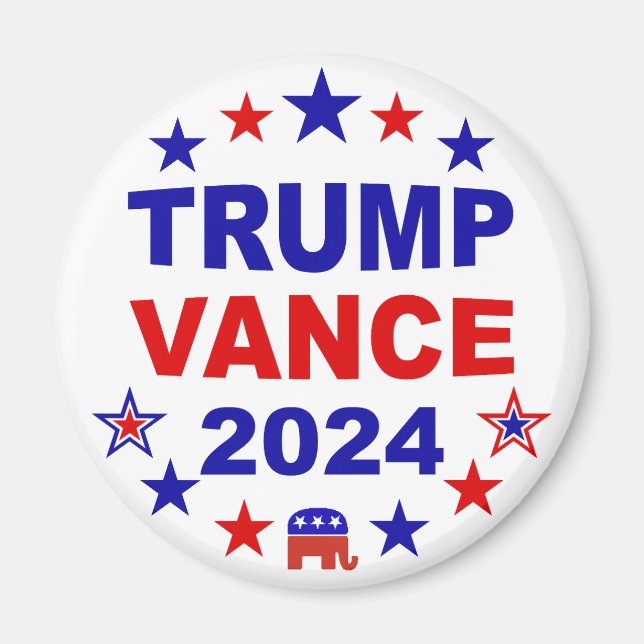 Trump Vance 2024 Magnet (Front)