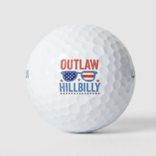 Trump Vance 2024 Outlaw Hillbilly Election   Golf Balls