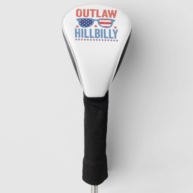 Trump Vance 2024 Outlaw Hillbilly Election   Golf Head Cover (Front)