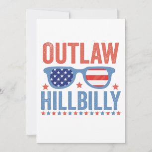 Trump Vance 2024 Outlaw Hillbilly Election   Thank You Card