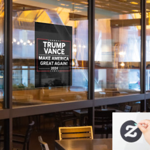 Trump Vance 2024 President JD Vance Vice MAGA Window Cling