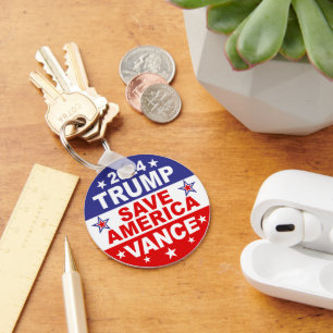 TRUMP VANCE 2024 SAVE AMERICA KEYCHAIN