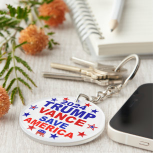 Trump Vance 2024 Save America Keychain