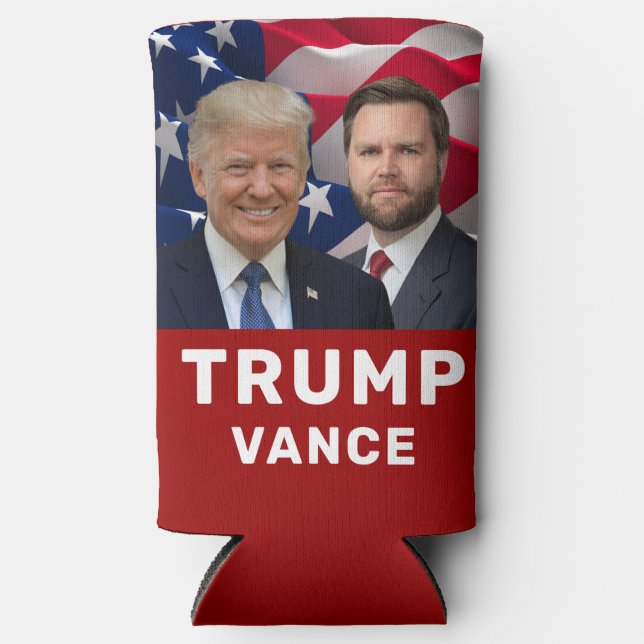 Trump Vance 2024  Seltzer Can Cooler (Front)