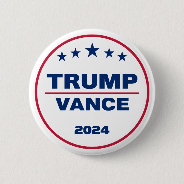 Trump Vance 2024 Take America Back 2024 Election 2 Inch Round Button (Front)