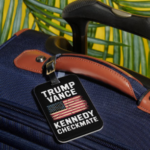 Trump Vance 2024 Trump Vance Kennedy Checkmate Luggage Tag