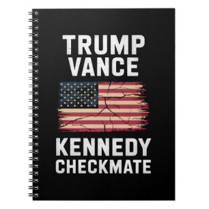 Trump Vance 2024 Trump Vance Kennedy Checkmate Notebook