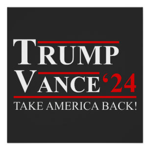 Trump Vance 2024 Vice President VP Trump 2024 Poster