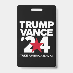 Trump Vance 2024 Vote Trump 2024 Election Badge