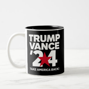 Trump Vance 2024 Vote Trump 2024 Election Two-Tone Coffee Mug
