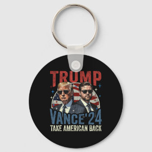 Trump Vance 2025 Donald Trump J.d. Vance Take Amer Keychain