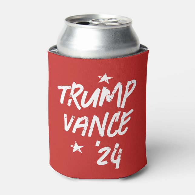 Trump Vance 24 47 Red Can Cooler (Can Front)