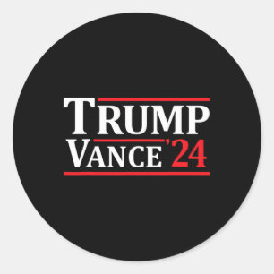 Trump Vance 24 Trump 2024 Classic Round Sticker